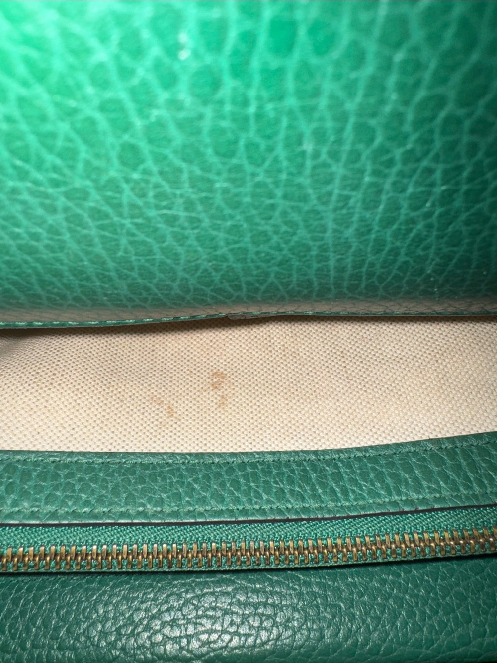 Gucci Green Leather Dionysus Small Shoulder Bag with Silver Chain - Picture 10 of 11